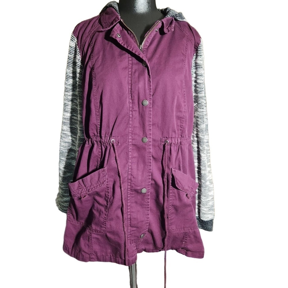 Torrid Purple Hooded Anorak Jacket Size 1X